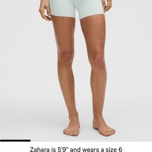 Lululemon Neon Green Align Shorts 4 inch High-Waisted